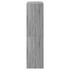 vidaXL Highboard mit T&uuml;ren Grau Sonoma 68x37x142 cm Holzwerkstoff