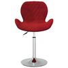 vidaXL Barhocker Weinrot Samt