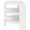 vidaXL EckTVSchrank Hochglanz Wei&szlig; 102x40,5x45cm Holzwerkstoff