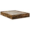 vidaXL Aufbewahrungsbett Beton Grau 150 x 200 cm Holzwerkstoff