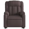 vidaXL Massagesessel mit Aufstehhilfe Dunkelbraun Stoff