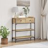 vidaXL Konsolentisch Artisan-Eiche 72,5 x 25 x 75 cm Holzwerkstoff