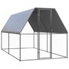 vidaXL H&uuml;hnerk&auml;fig 2x4x2 m Verzinkter Stahl