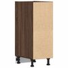 vidaXL Unterschrank Riga Braun Eichen-Optik 30x44,5x81,5 cm Holzwerkstoff