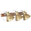vidaXL Wandlampe Industriestil Messing 65x25 cm E27