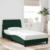 vidaXL Bettgestell ohne Matratze Dunkelgr&uuml;n 100x200 cm Samt