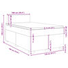 vidaXL Boxspringbett mit Matratze Schwarz 120x190 cm Stoff