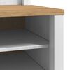 vidaXL Flurschrank FLORO Wei&szlig; 50 x 40 x 158 cm Massivholz Kiefer