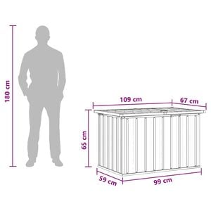 vidaXL Gartenbox Anthrazit 149x99x93 cm