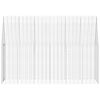 vidaXL Hasenk&auml;fig Silber 300 x 100 x 210 cm Verzinkter Stahl