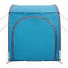 vidaXL Fahrradgarage mit Dach mit Speicher Blau 218 x 156 x 180 cm