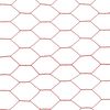 vidaXL Drahtzaun Stahl mit PVC-Beschichtung 25x0,5 m Rot