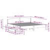 vidaXL Massivholzbett ohne Matratze 200x200 cm Kiefernholz