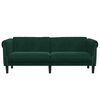 vidaXL Sofa 3-Sitzer Dunkelgr&uuml;n Samt