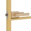 vidaXL Innent&uuml;r Schlank Golden 76x201,5 cm Hartglas und Aluminium