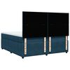 vidaXL Boxspringbett mit Matratze Dunkelblau 200x200 cm Samt