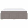 vidaXL Bettrahmen mit Matratze Taupe 180 x 200 cm Stoff