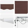 vidaXL Markise Automatisch mit LED Braun 450x300 cm