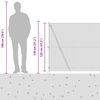 vidaXL Zaunpfosten Gr&uuml;n 10 x 1,2 m (13 mm Maschen) Stahl und PVC