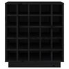 vidaXL Weinregal Schwarz 55,5x34x61 cm Massivholz Kiefer