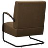 vidaXL Sessel Dunkelbraun Stoff