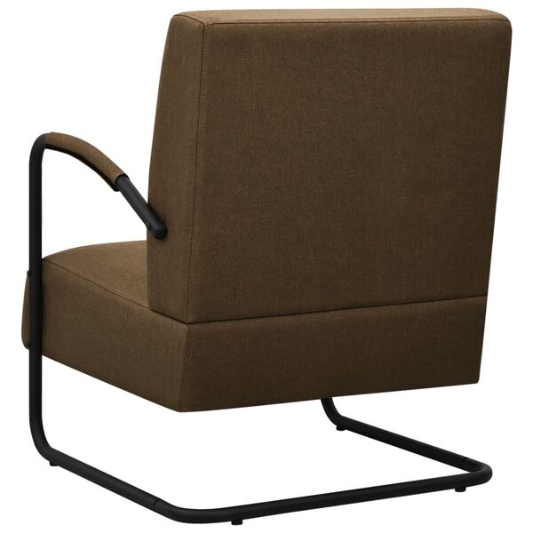 vidaXL Sessel Dunkelbraun Stoff