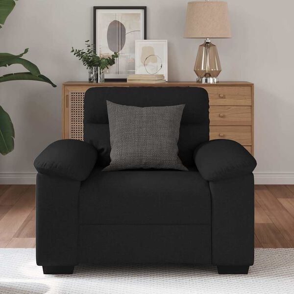 vidaXL Sessel Schwarz 60 cm Stoff