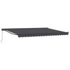 vidaXL Einziehbare Markise Anthrazit 450 x 300 cm Polyester und Metall