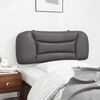 vidaXL Kopfteil-Kissen "Hvar" Grau 100 cm Kunstleder
