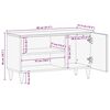 vidaXL TV-Schrank 80x31,5x46 cm Massivholz Mango