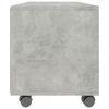 vidaXL TV-Schrank mit Rollen Betongrau 90x35x35 cm Holzwerkstoff