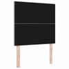 vidaXL LED Kopfteil mit LED-Lichtleisten Taupe 100 cm Polyester