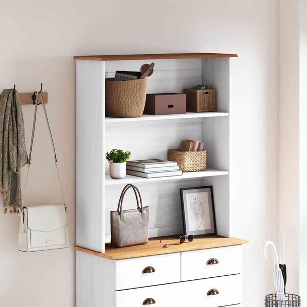 vidaXL Hutch ASKIM 91 x 30 x 104 cm Massivholz Kiefer