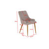 Venture Home Esszimmerst&uuml;hle 2 Stk. Plaza Polyester Grau und Natur