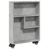 vidaXL Aufbewahrungswagen Schmal Betongrau 48x13x68 cm Holzwerkstoff