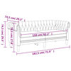 vidaXL 2-tlg. Sofagarnitur Creme Stoff