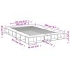 vidaXL Bettgestell Schwarz 160x200 cm Holzwerkstoff