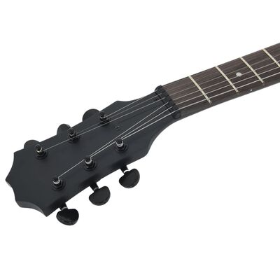 vidaXL E-Gitarre für Anfänger mit Tasche Schwarz 4/4 39"