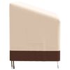 vidaXL Abdeckung f&uuml;r 2-Sitzer-Bank Beige 132x71x56/81 cm 600D Oxford