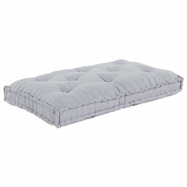 vidaXL Pallet Sofa Kissen Grau 120 x 80 x 12 cm Stoff