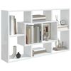 vidaXL Wandregal Hochglanz-Wei&szlig; 85x16x52,5 cm Holzwerkstoff