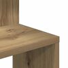 vidaXL Wand-Eckregal Artisan-Eiche 32x32x127,5 cm Holzwerkstoff