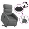 vidaXL Relaxsessel mit Aufstehhilfe Dunkelgrau Stoff