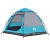 vidaXL Campingzelt 4 Personen Blau Quick Release