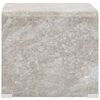 vidaXL Couchtisch Braun Marmor-Optik 50x50x45 cm Hartglas