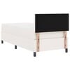 vidaXL Boxspringbett Creme und Wei&szlig; 203 x 80 x 88 cm Cordstoff