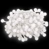 vidaXL Lichterkette Kugeln 20 m 200 LED Kaltwei&szlig; 8 Funktionen