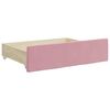 vidaXL Tagesbett Ausziehbar mit Schubladen Rosa 100x200 cm Samt