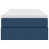 vidaXL Aufbewahrungsbett mit Matratze Blau 100 x 200 cm Polyester