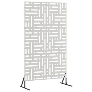 vidaXL Sichtschutz 100 x 50 x 180 cm Edelstahl Silber